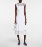 Alaïa Vienne suede espadrille flat sandals