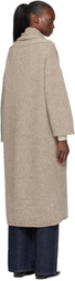 Lauren Manoogian Beige Long Shawl Cardigan