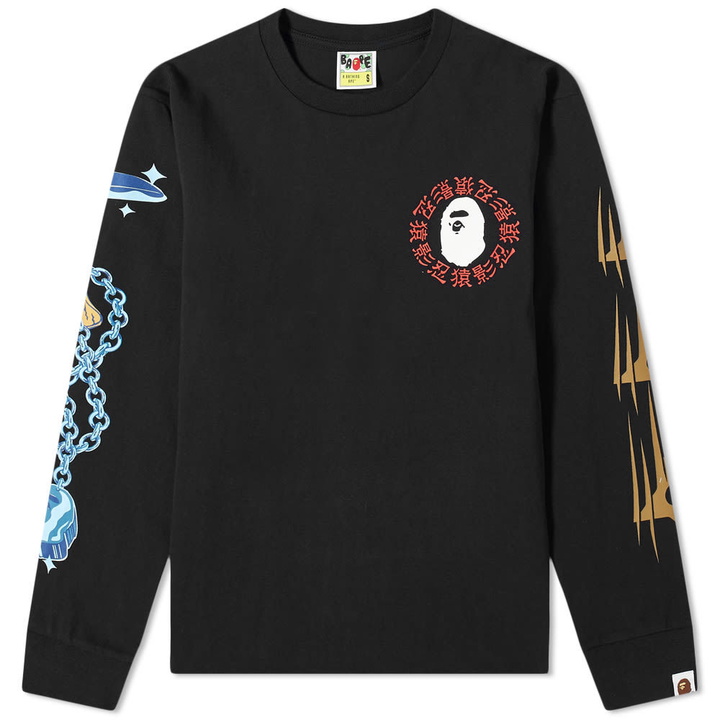 Photo: A Bathing Ape Long Sleeve Ninja Tee