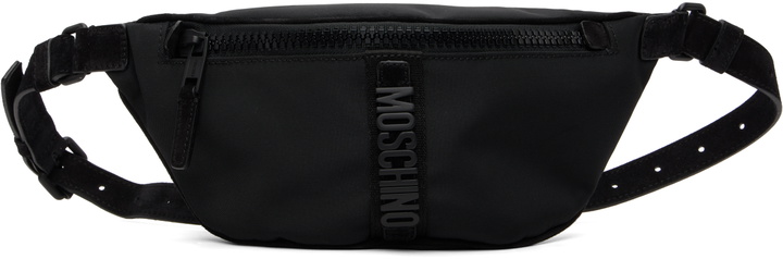 Photo: Moschino Black 'Carry Me' Belt Bag