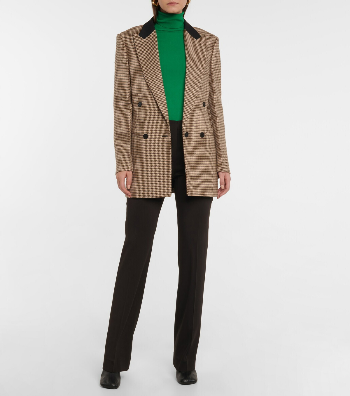 Stella McCartney - Marthy houndstooth wool blazer Stella