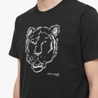 Maharishi Men's Warhol Tiger Embroidered T-Shirt in Black