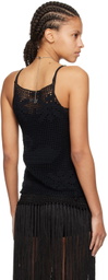 Bode Black Mansfield Tank Top