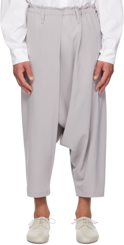 Photo: 132 5. ISSEY MIYAKE Beige Seamless 1 Trousers