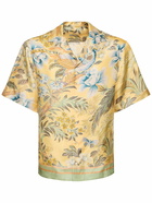 ETRO Printed Silk Short Sleeve Shirt