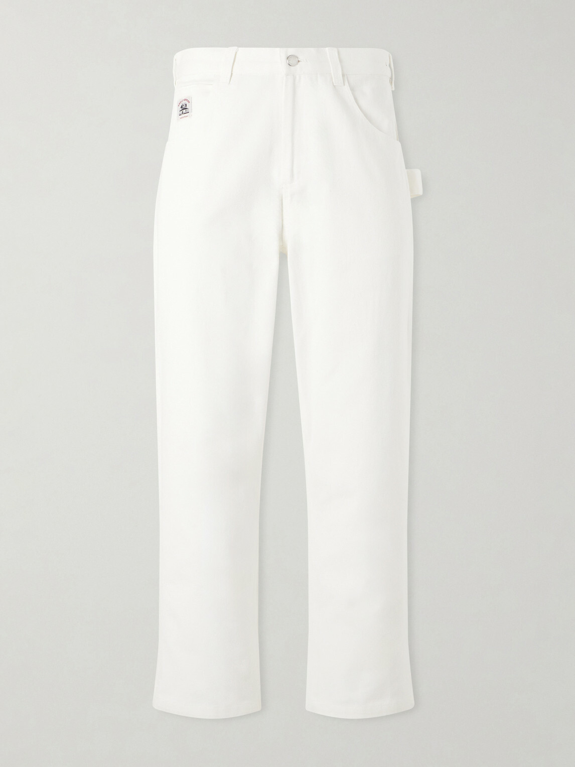 BODE - Knolly Brook Straight-Leg Cotton-Twill Trousers - White