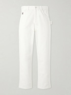 BODE - Knolly Brook Straight-Leg Cotton-Twill Trousers - White