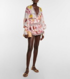 Camilla Floral silk blouse