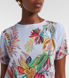 Etro Paisley silk crêpe de chine top