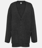 Toteme Oversized rib-knit wool cardigan