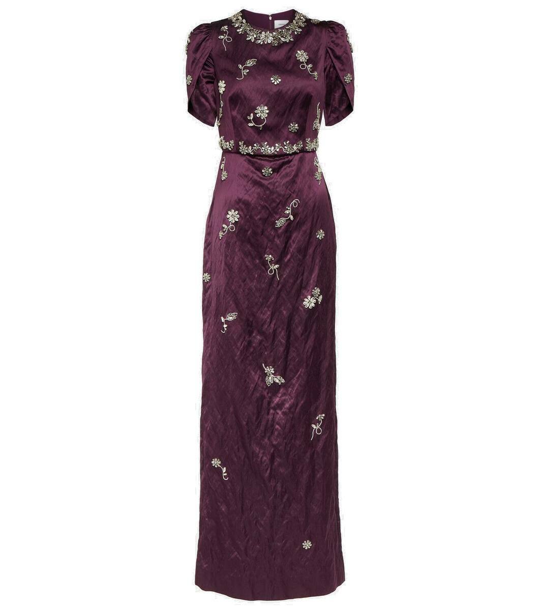 Erdem Embellished satin gown Erdem