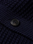 Sunspel - Ribbed Merino Wool Cardigan - Blue