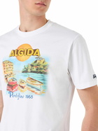 MC2 Saint Barth Man Cotton T-shirt With Algida Portofino Print | Algida® Special Edition