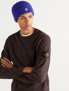 Stone Island - Logo-Appliquéd Ribbed Wool Beanie