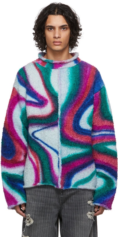 Photo: AGR Multicolor Hand-Spray Swirl Sweater