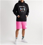 Nike - Sportswear Club Logo-Print Fleece-Back Cotton-Blend Jersey Shorts - Pink