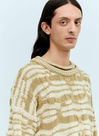 Bottega Veneta Distorted Stripe Knit Sweater