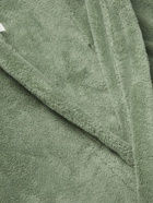 Soho Home - Logo-Embroidered Recycled Fleece Robe - Green