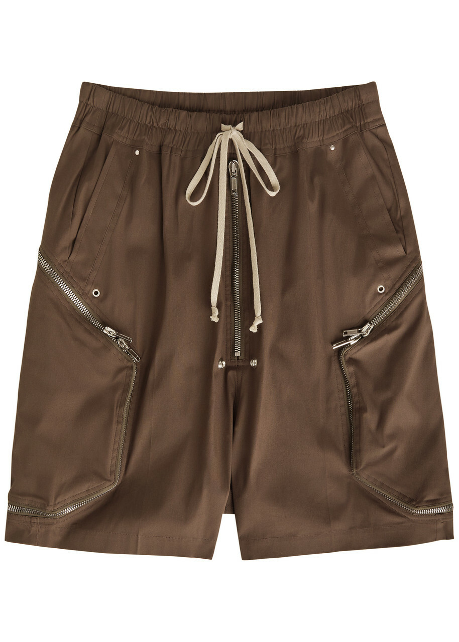 Rick Owens - Rick's Pods Cotton-Blend Poplin Shorts - Orange Rick