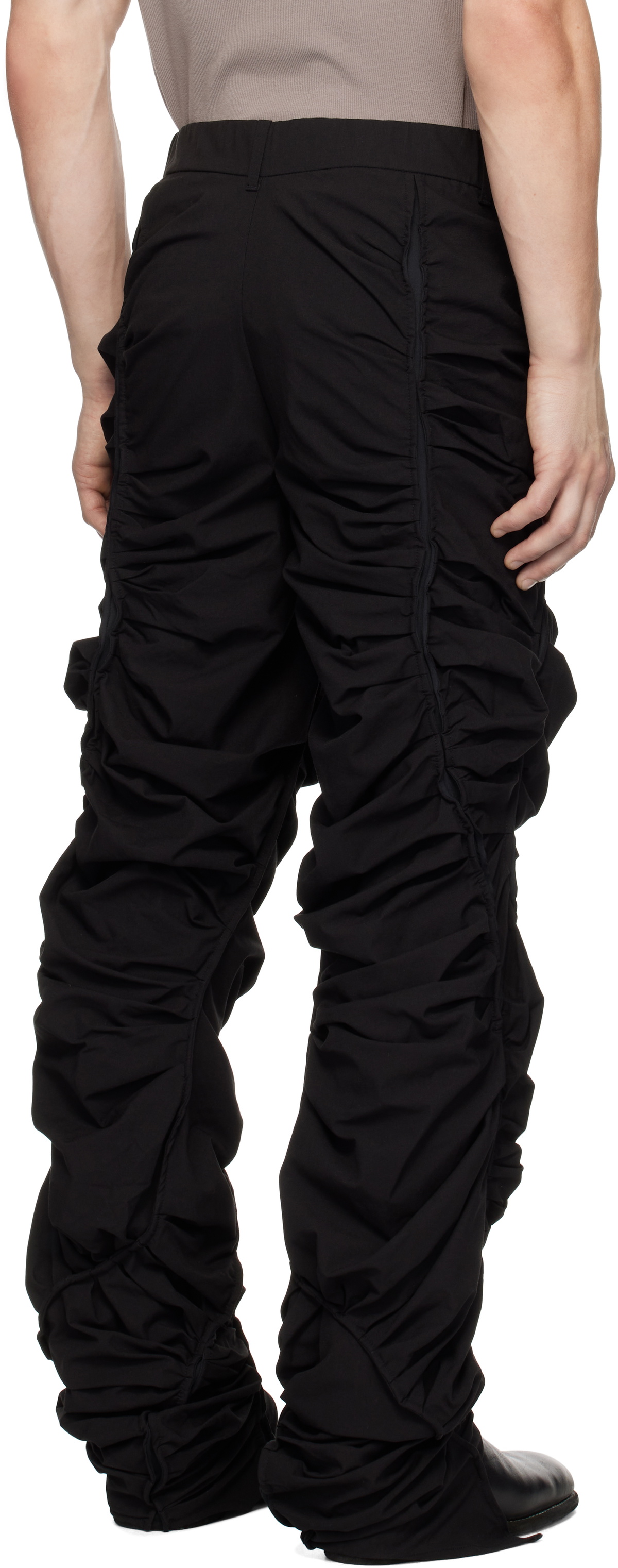 POST ARCHIVE FACTION (PAF) Black 7.0 Technical Left Trousers Post