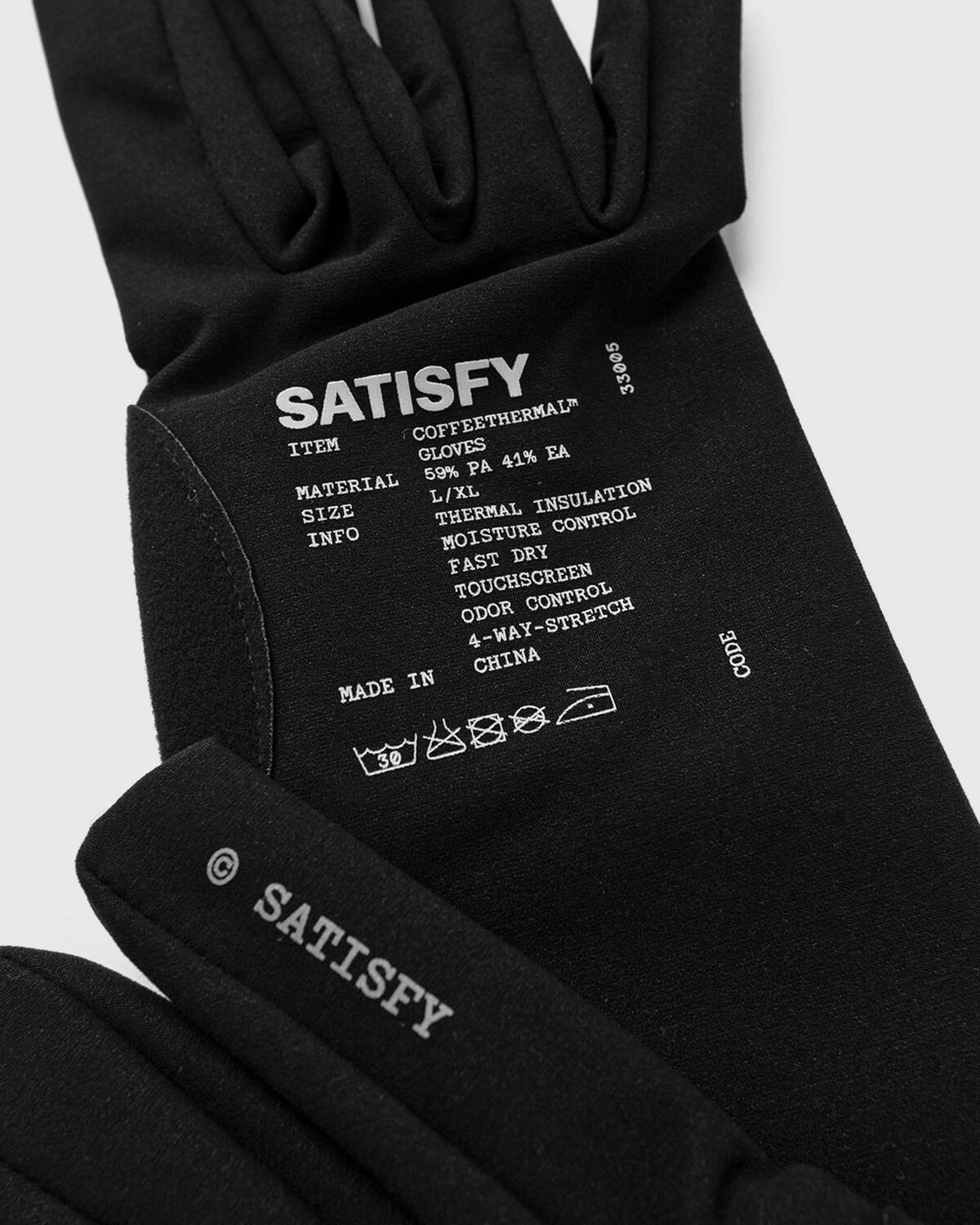 Satisfy Running CoffeeThermal Gloves Black Mens Glofe