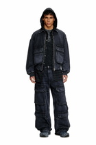 Diesel Jacket in batavia-weave denim - Denim Jackets - Unisex - Black