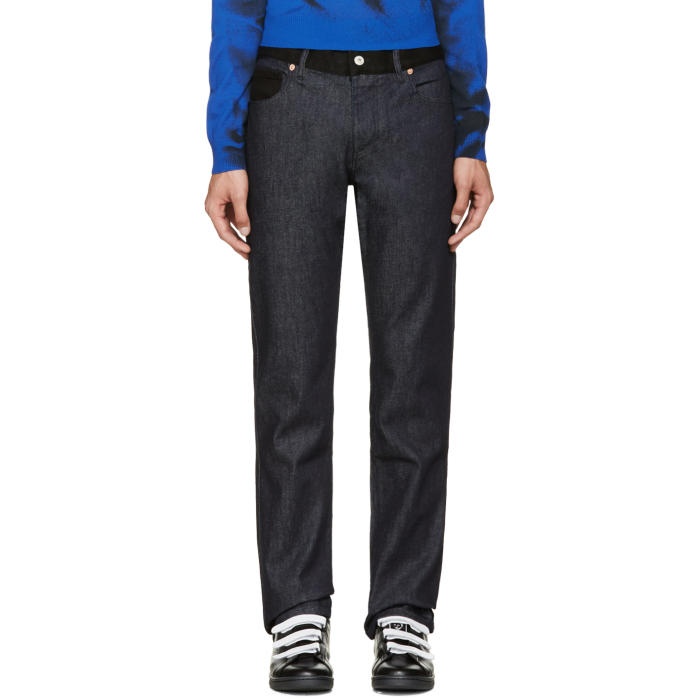 Photo: Moschino Blue and Black Combo Jeans