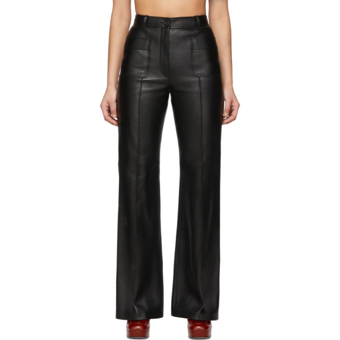 GUCCI Trousers Gucci Leather For Female 38 IT for Women