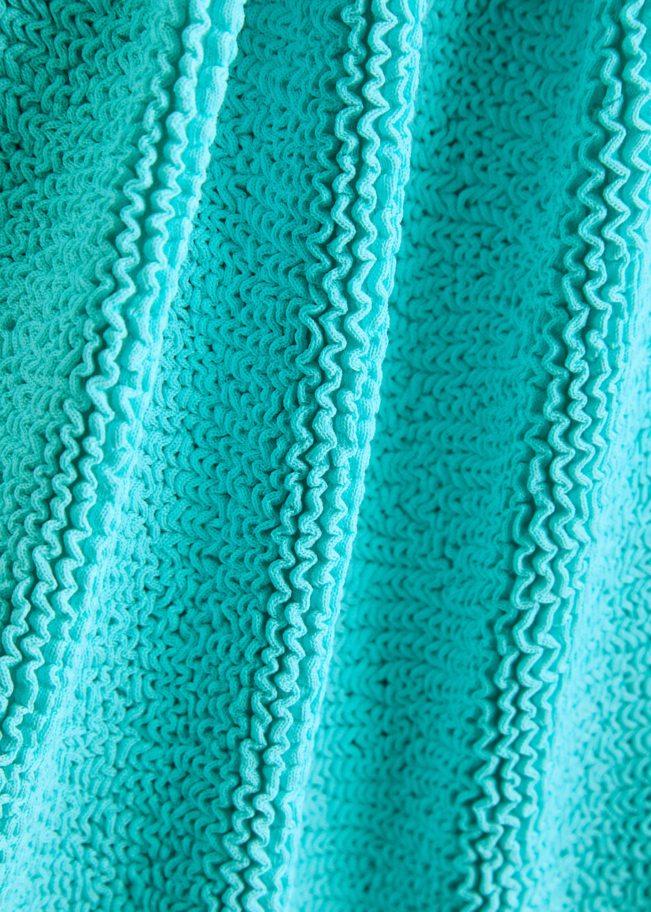 Hunza G Seersucker Swimsuit - Aqua - One Size