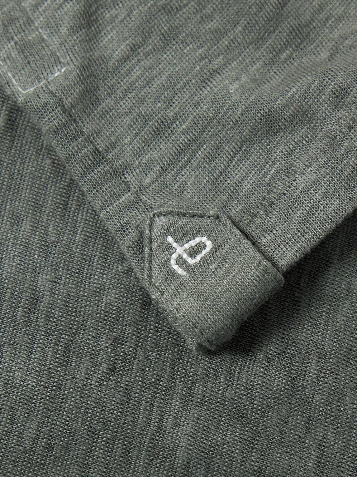 Rag & Bone - Johnny Linen Polo Shirt - Green
