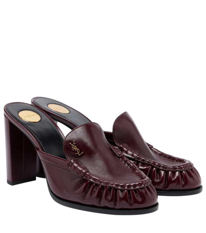 Photo: Saint Laurent Le Loafer leather mules
