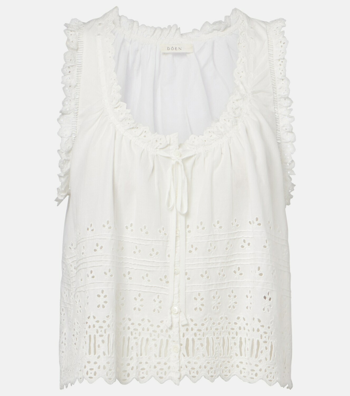 Dôen Toussine broderie anglaise cotton top