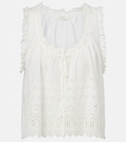 Dôen Toussine broderie anglaise cotton top