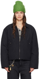 Acne Studios Black Spread Collar Down Jacket