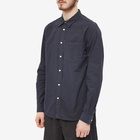 Norse Projects Men's Osvald Tencel Shirt in Dark Navy