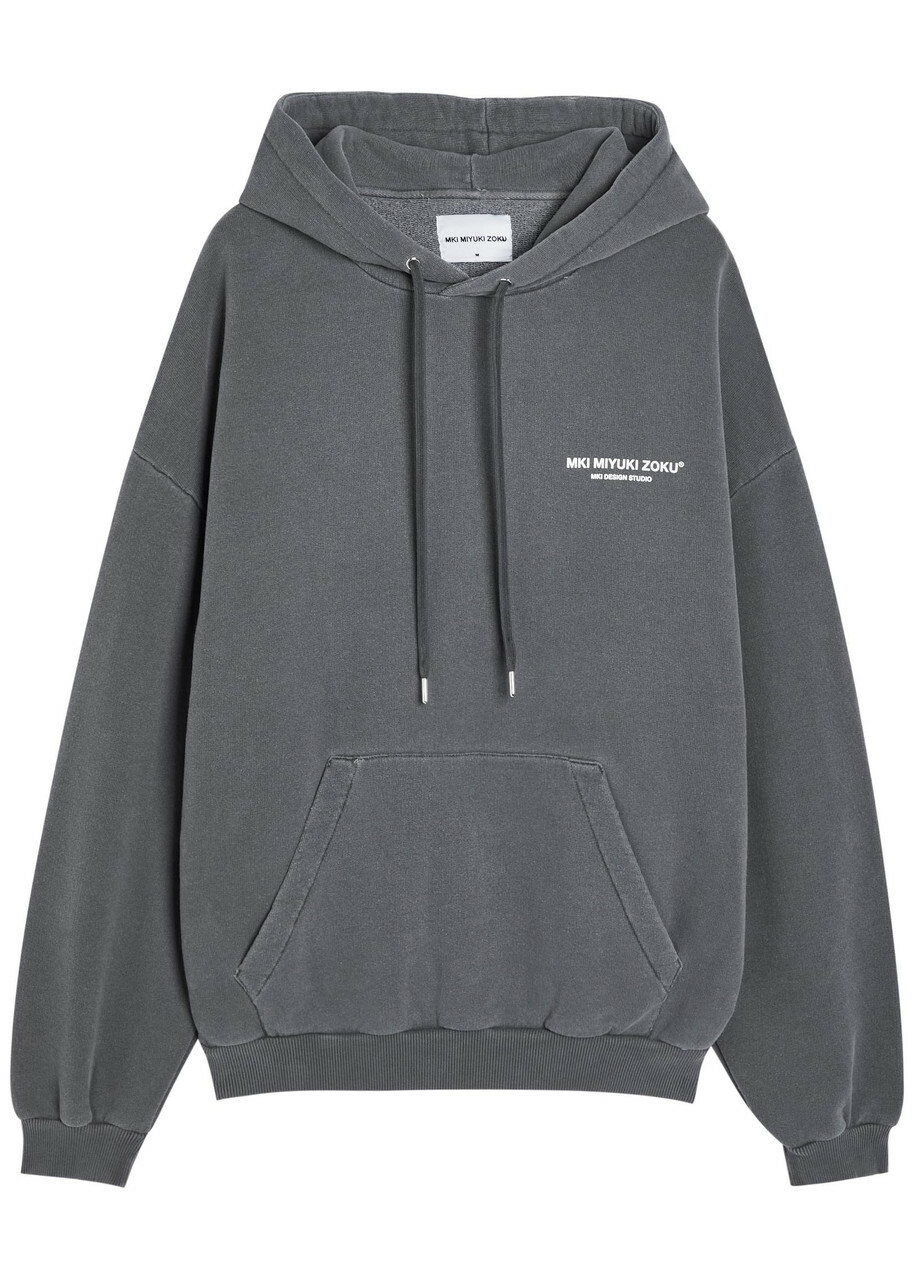 Mki Miyuki Zoku Design Studio Hooded Cotton-blend Sweatshirt Black Other