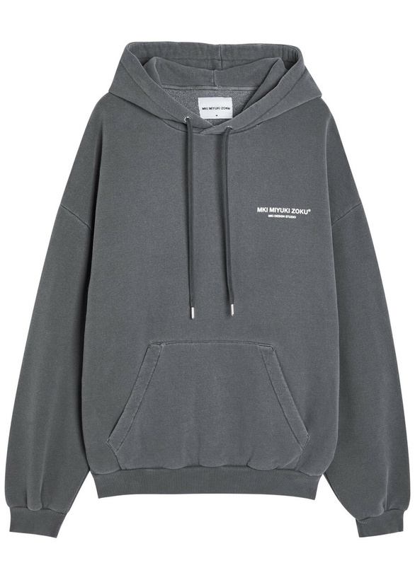 Photo: Mki Miyuki Zoku Design Studio Hooded Cotton-blend Sweatshirt Black Other