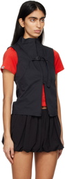 OPEN YY Black Belted Vest