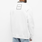 Wooyoungmi Men's Box Logo Crew Neck Sweat in White