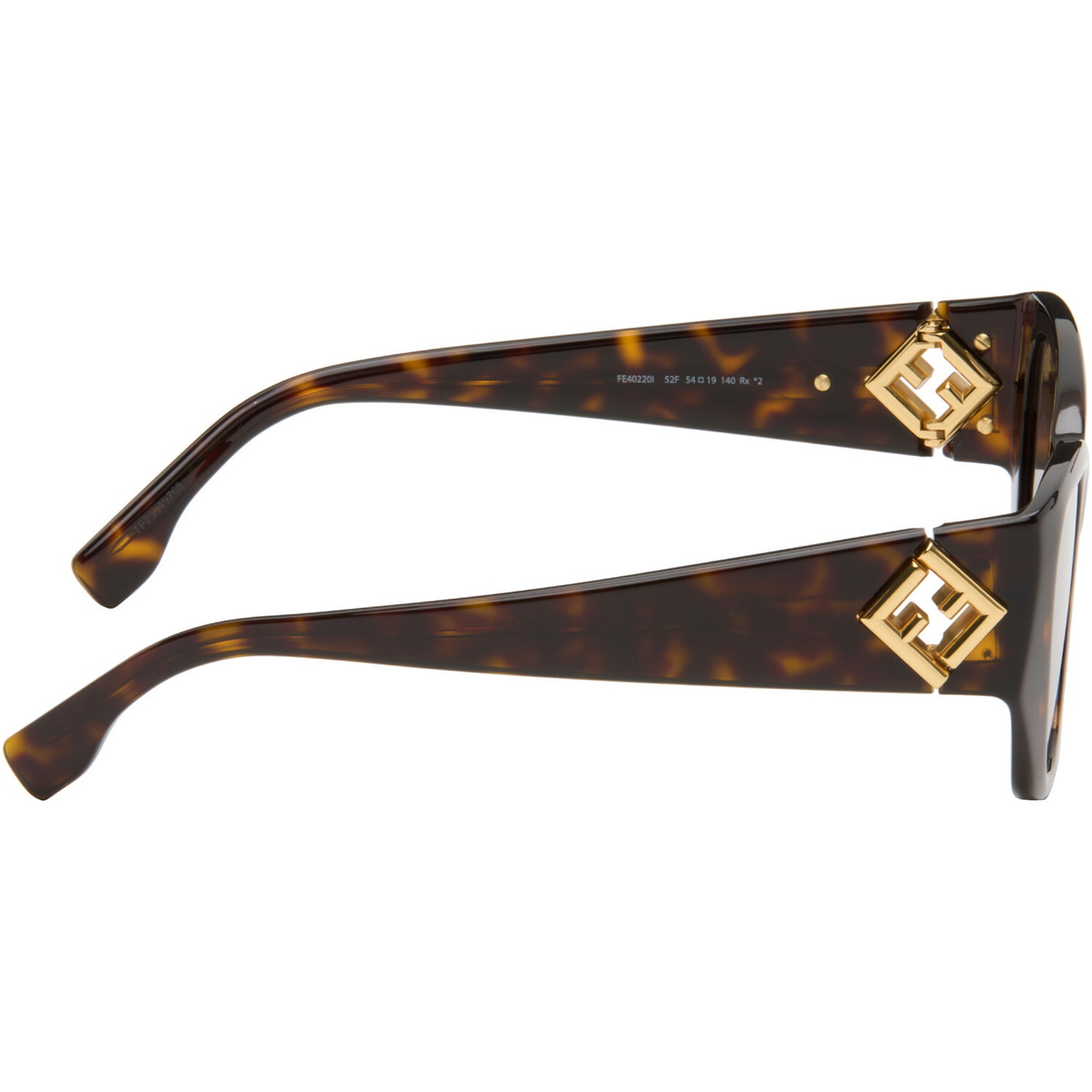 Fendi Brown FF Diamonds Sunglasses
