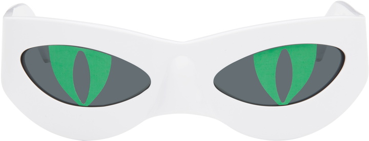 Photo: Charles Jeffrey LOVERBOY White Neko Sunglasses