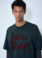 Acne Studios Layered Logo Embellished T-shirt