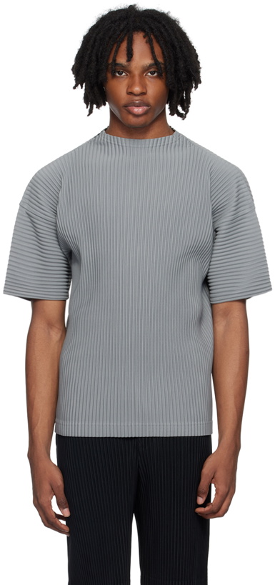 Photo: HOMME PLISSÉ ISSEY MIYAKE Gray Monthly Color May T-Shirt