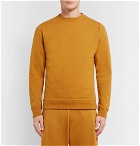 Oliver Spencer Loungewear - Harris Fleeceback Cotton-Jersey Sweatshirt - Yellow