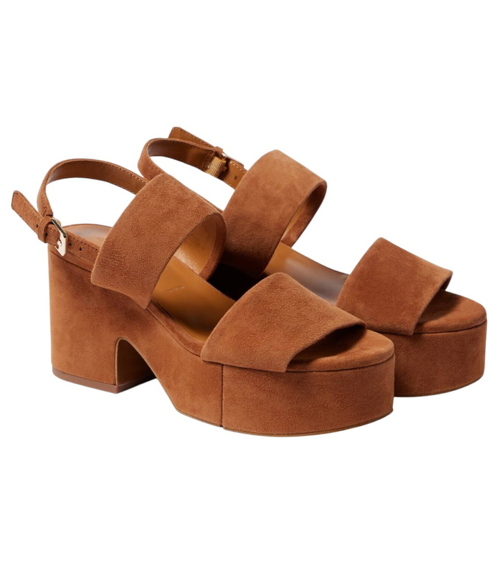 Photo: Clergerie Cora4 suede platform sandals