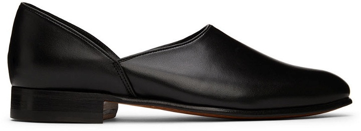 Photo: Bode Black Leather House Loafers