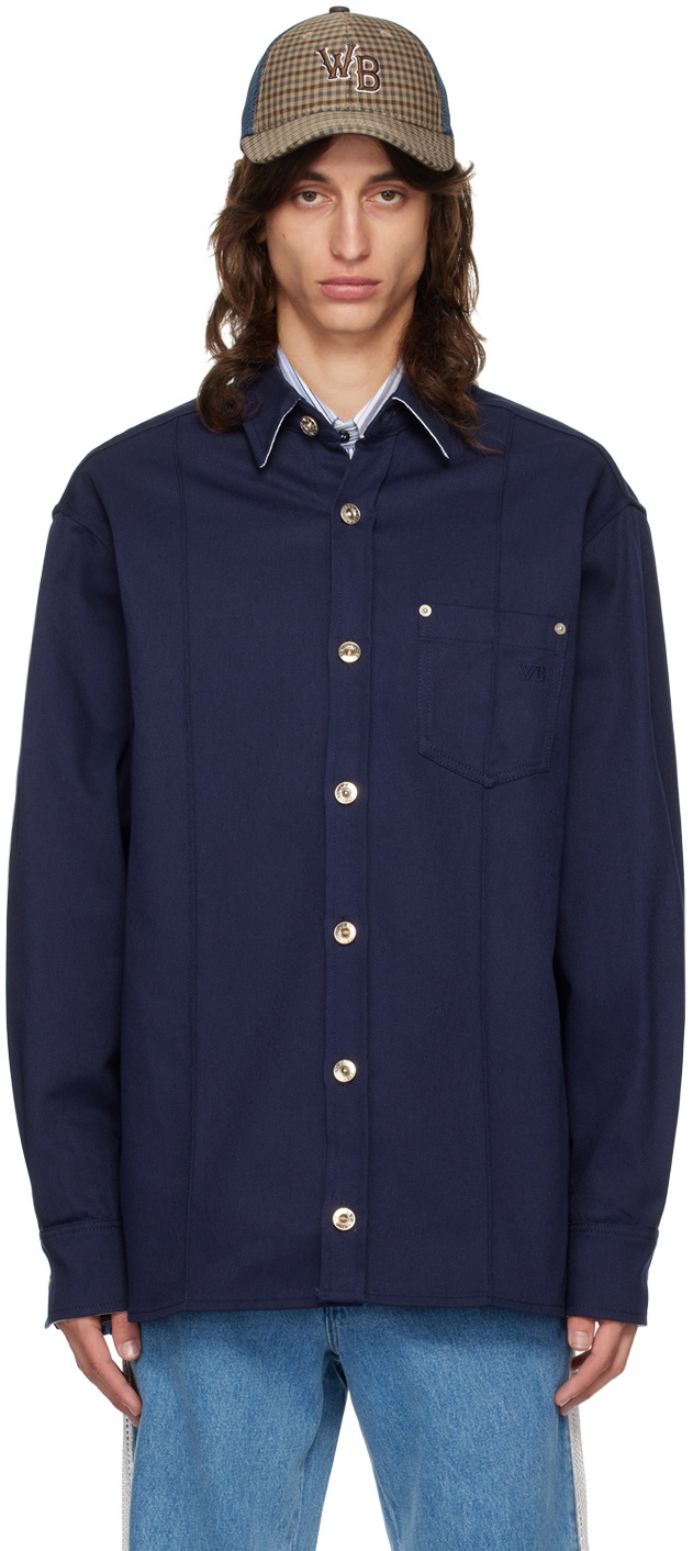 Wales Bonner Navy Coda Shirt Wales Bonner
