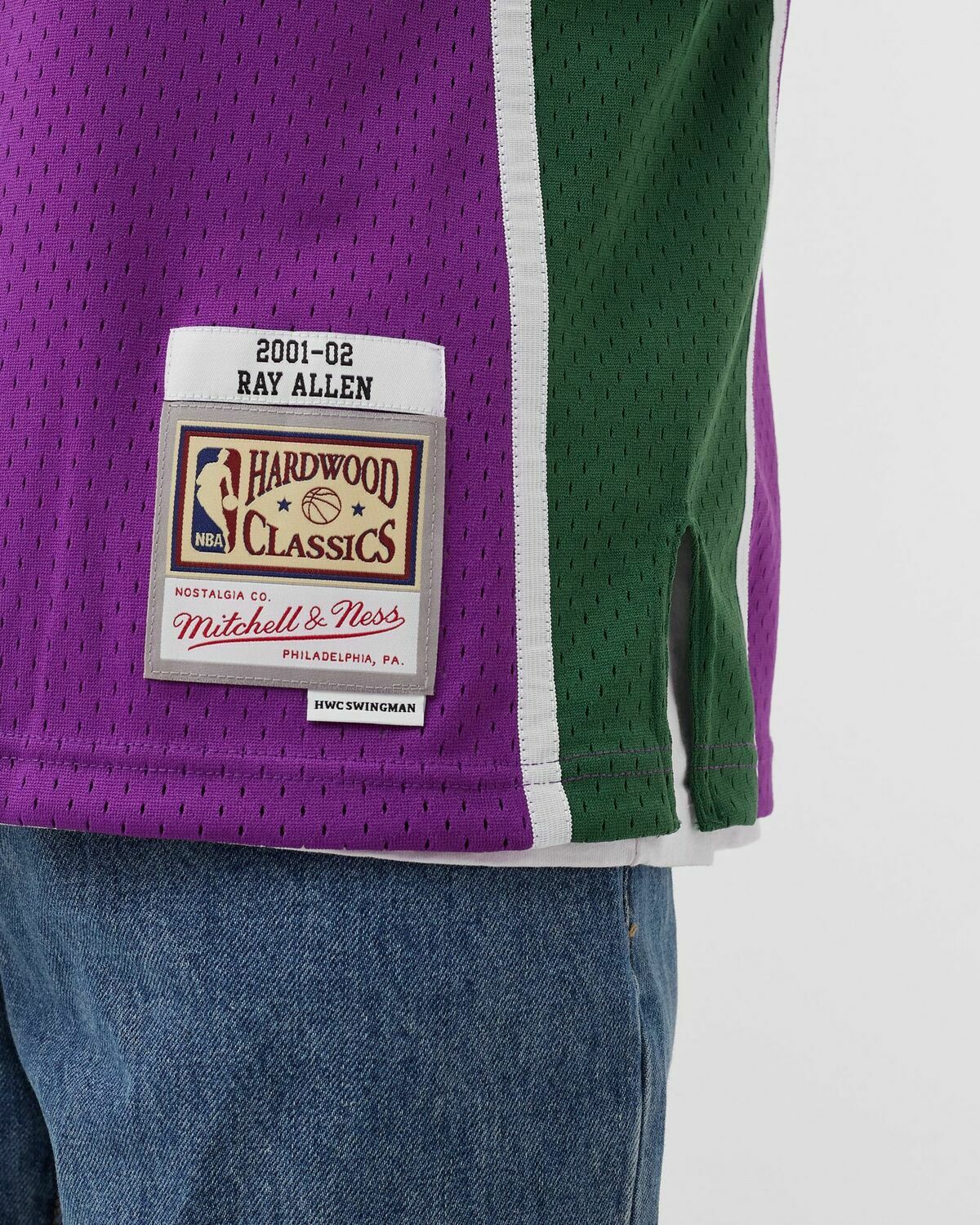 Mitchell & Ness NBA Swingman Jersey Milwaukee Bucks 2001-02 Ray Allen #34 Purple Men