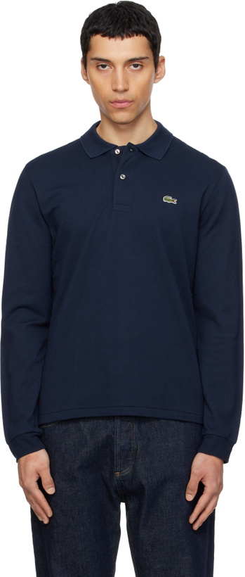 Photo: Lacoste Navy Classic Fit Long Sleeve L.12.12 Polo