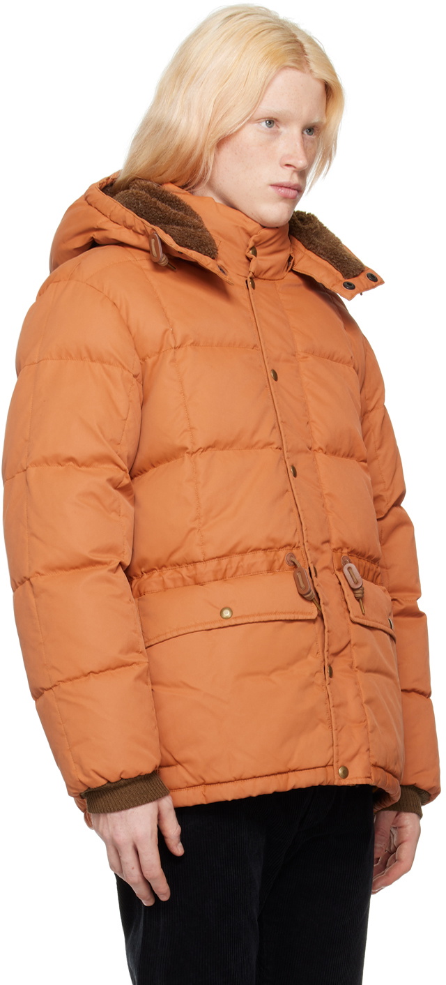 RRL Orange Quilted Jacket RRL